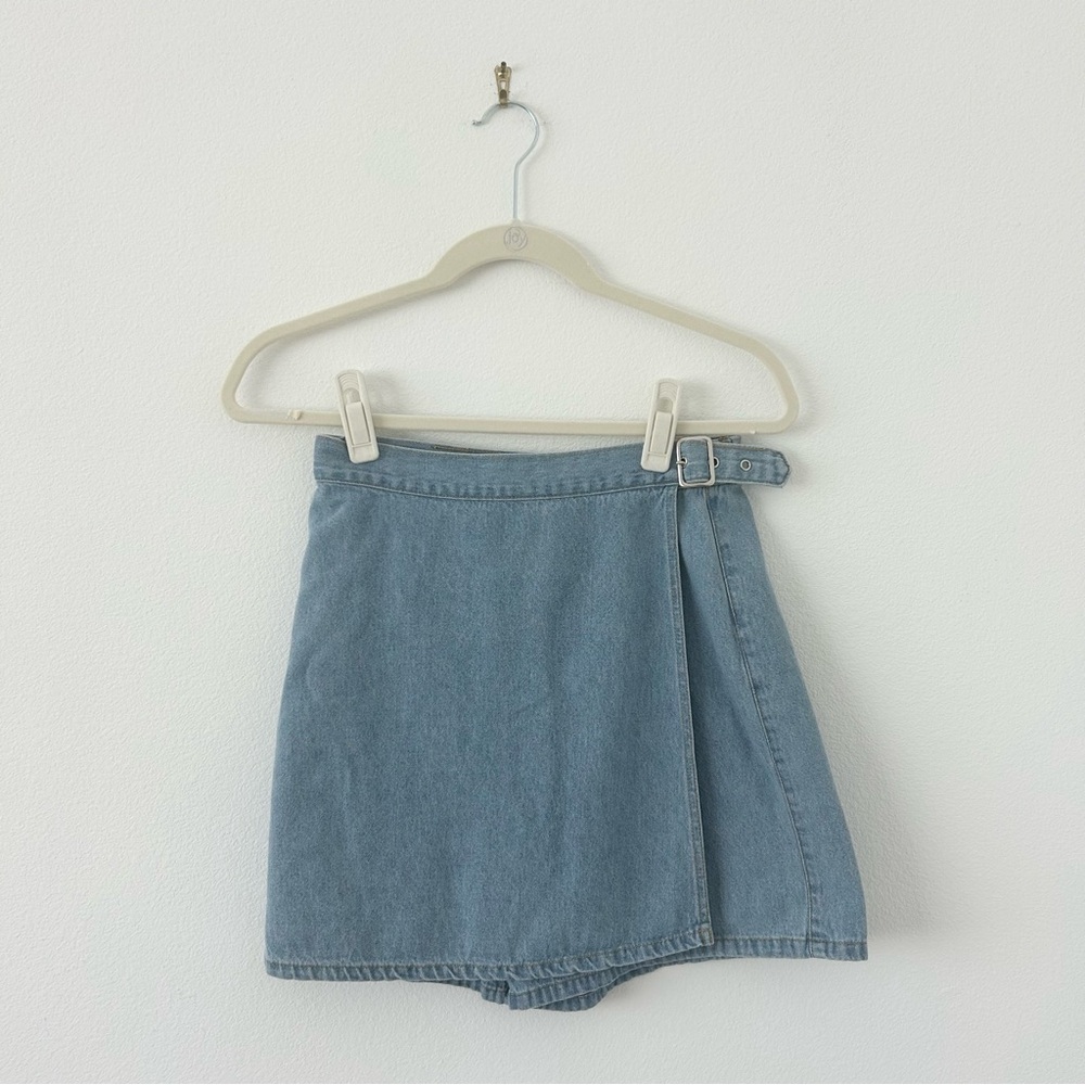 Vintage Newport News Light Wash Denim Skort